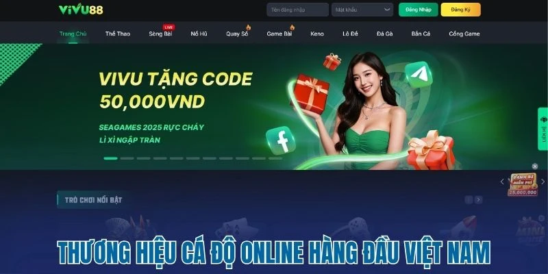 VIVU88 - Thiên Đường Giải Trí Săn Thưởng Đẳng Cấp Quốc Tế 1 Thương hiệu cá độ online hàng đầu Việt Nam